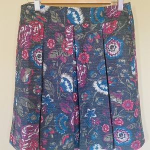 Loft Outlet Floral Skirt with back zipper